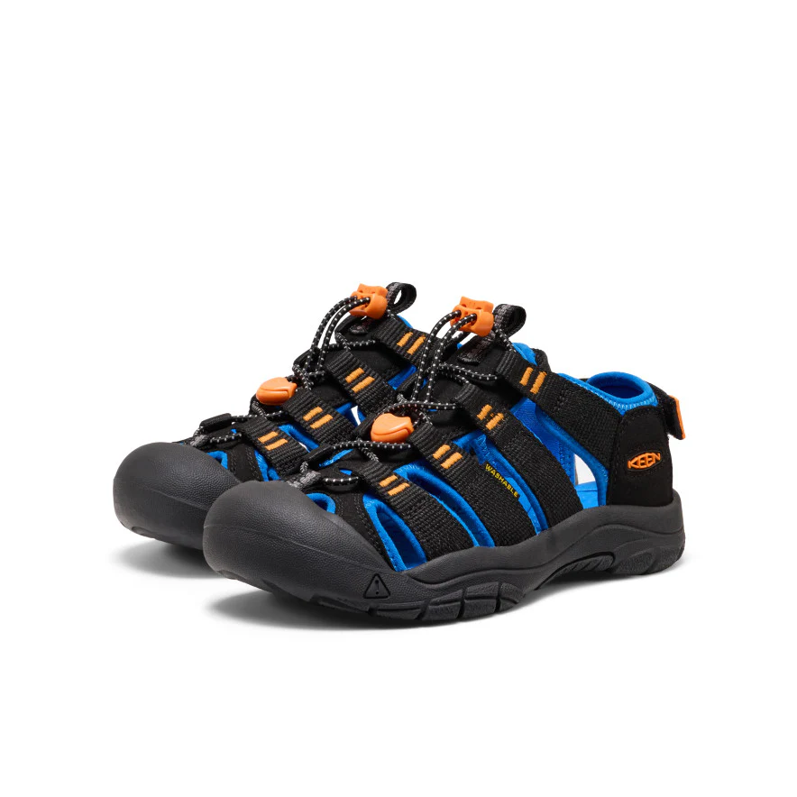 Big Kids' Newport Boundless Sandal | Black/Precious Blue - Image 11