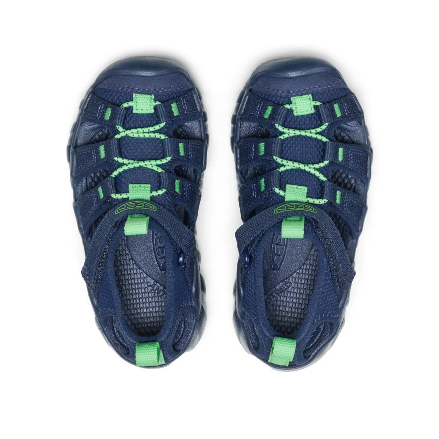 Little Kids' Hyperport H2 Sandal | Naval Academy/Vibrant Green - Image 12