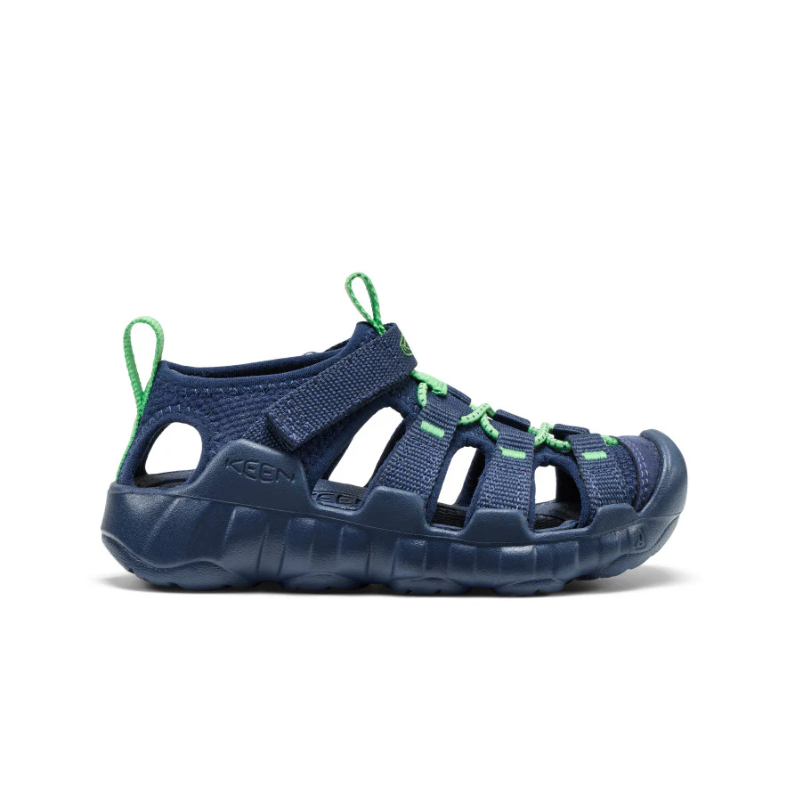 Little Kids' Hyperport H2 Sandal | Naval Academy/Vibrant Green - Image 9