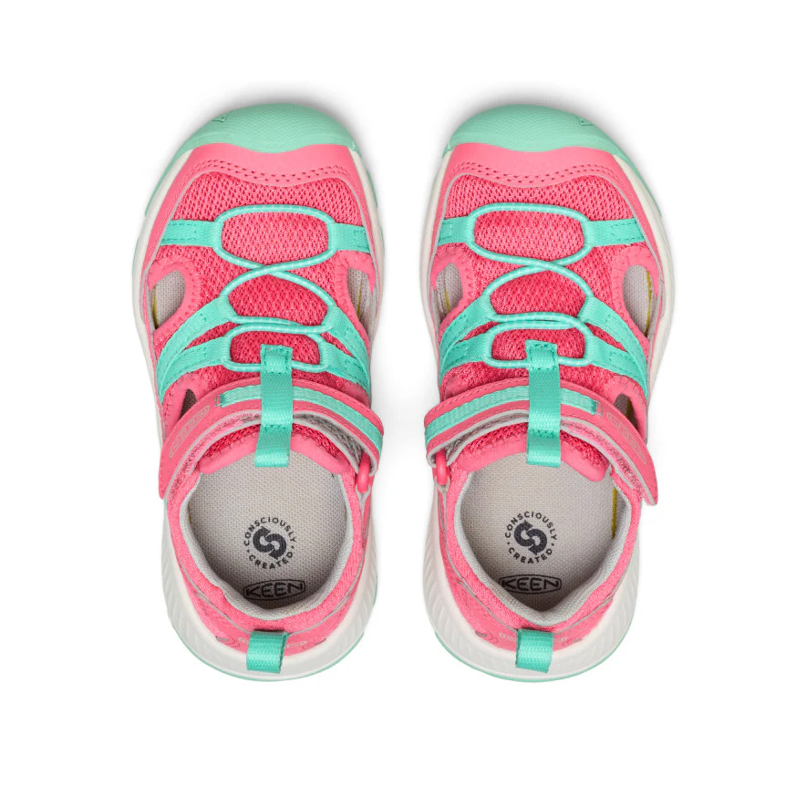 Little Kids' Motozoa Sandal | Pink Lemonade/Cabbage - Image 4