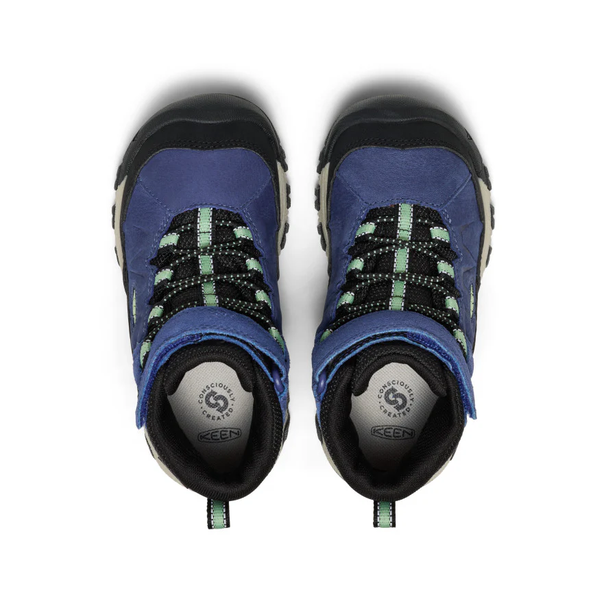 Little Kids' Targhee IV Waterproof Hiking Boot | Skipper Blue/Hemlock - Image 4