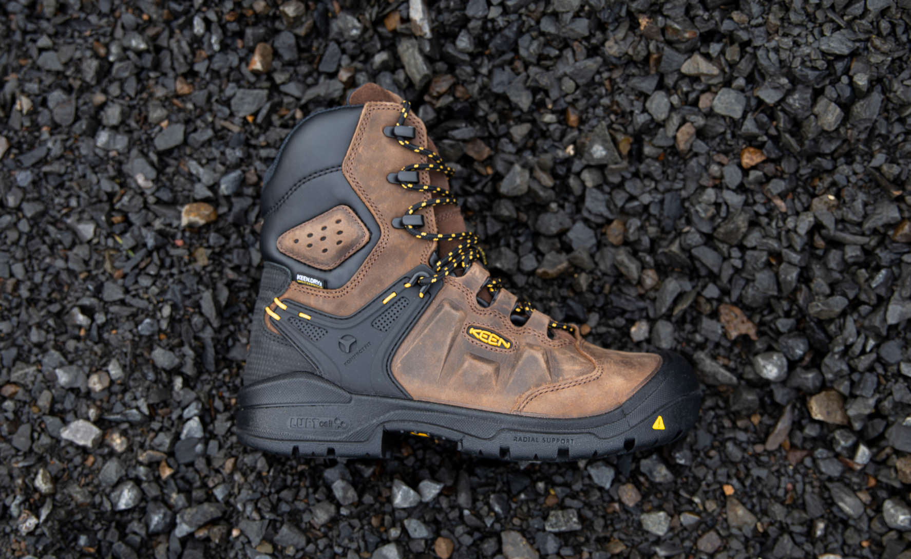 Men's Dover 8" Waterproof Boot (Carbon Toe) | Dark Earth/Black - Image 6