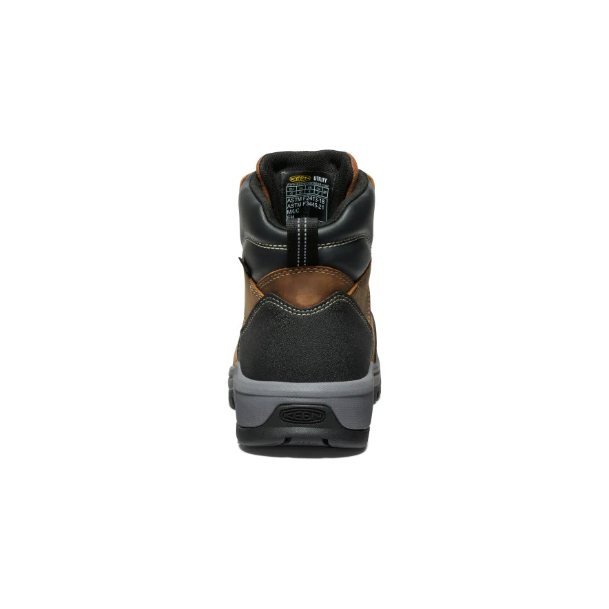 Men's Evanston 6" Waterproof Boot (Carbon Toe) | Bison/Black - Image 5