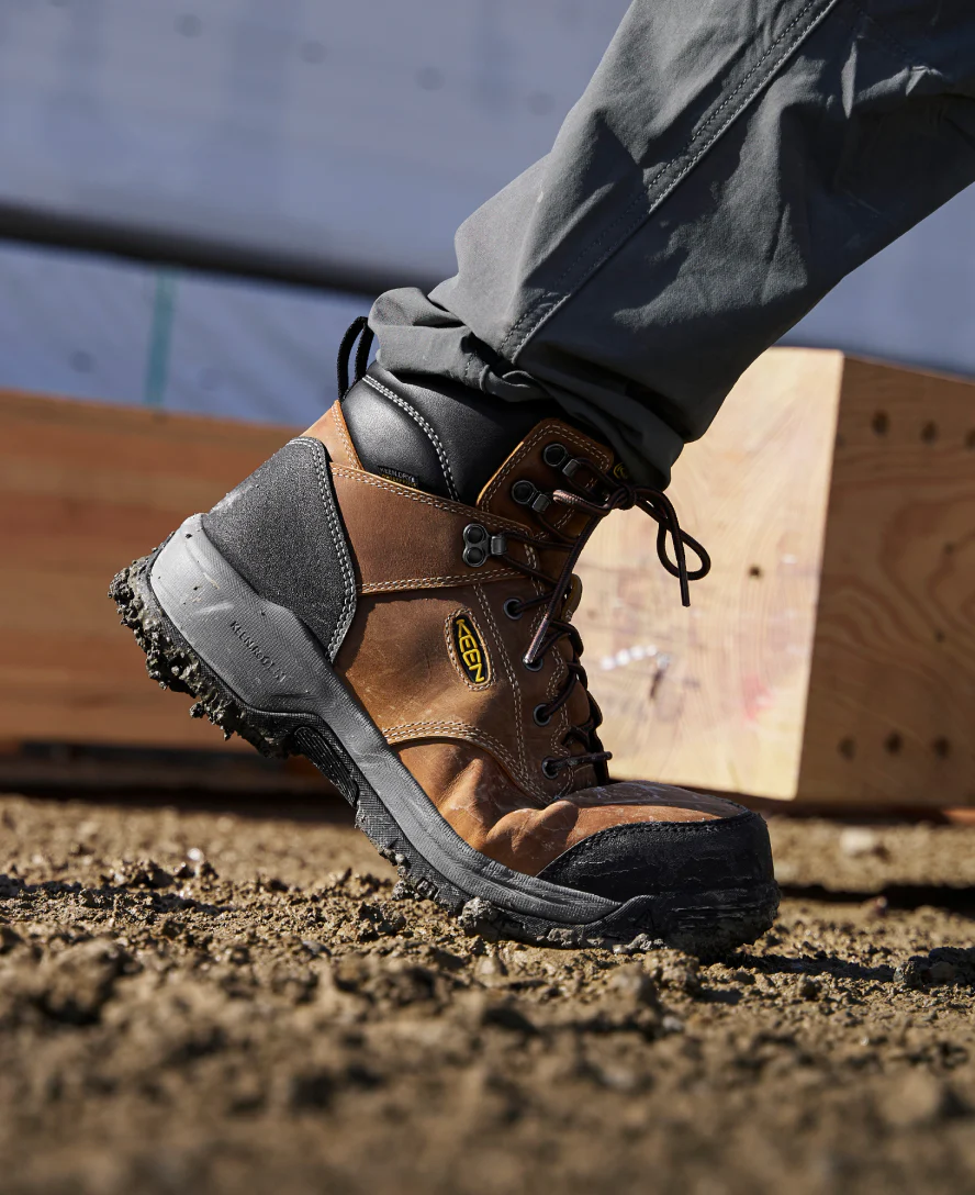 Men's Evanston 6" Waterproof Boot (Carbon Toe) | Bison/Black - Image 8