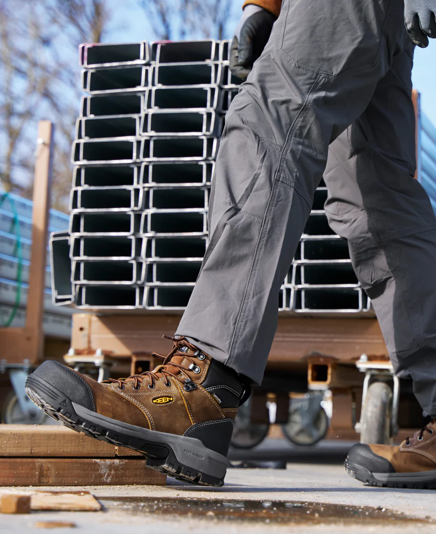 Men's Evanston 6" Waterproof Boot (Carbon Toe) | Bison/Black - Image 9