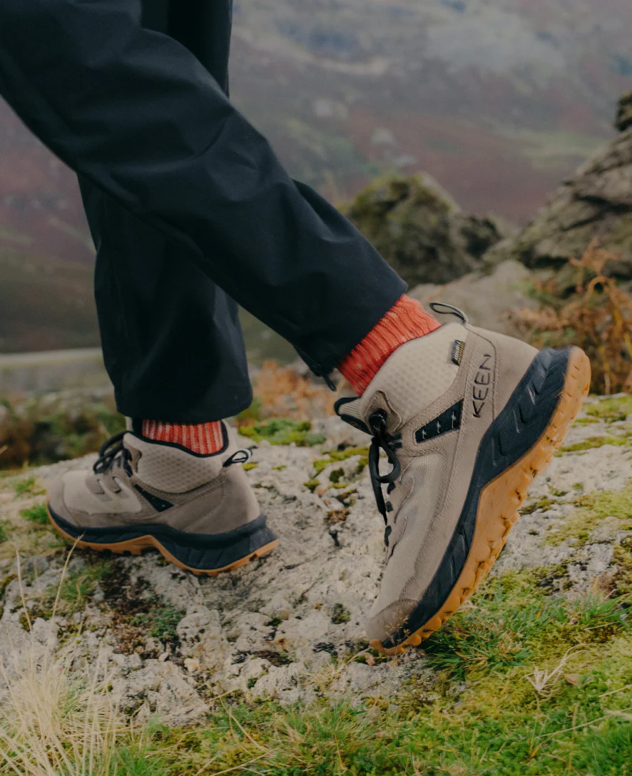 Men's Hightrail Waterproof Wide Hiking Boot | Brindle/Oak Buff - Image 8