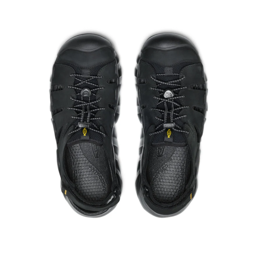 Men's Hyperport Fisherman Leather Sandal | Black/Keen Yellow - Image 4