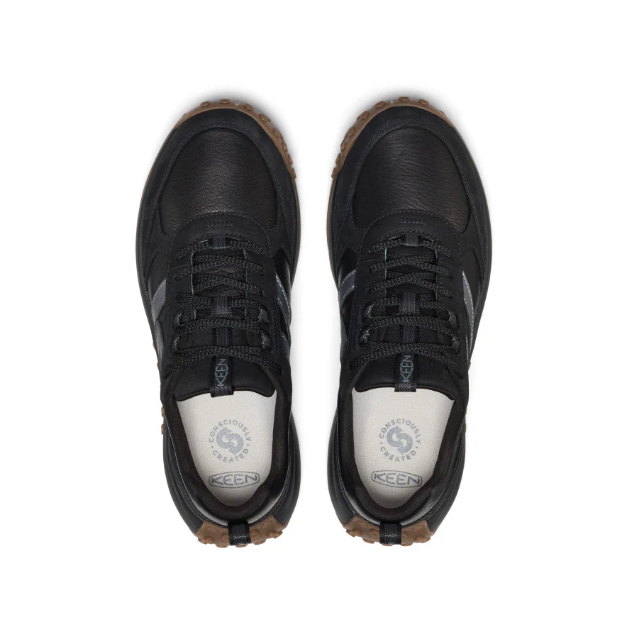 Men's KS86 Leather Sneaker | Black - Image 11