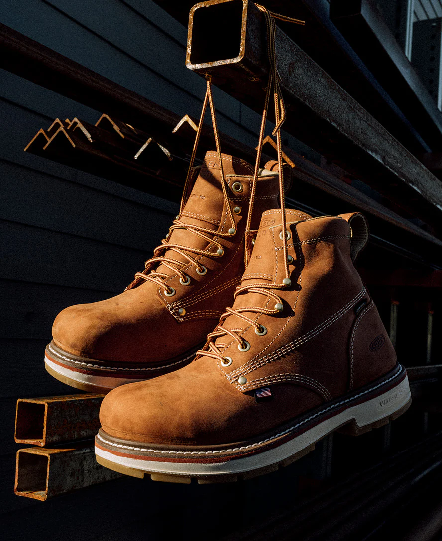 Men's Liberty 6" Waterproof 90° Heel Boot (Carbon Toe) | Bombay Brown/Gum - Image 8