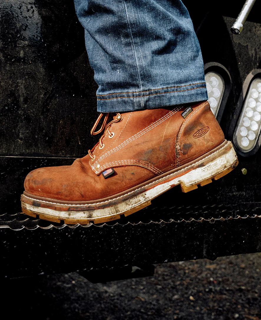 Men's Liberty 6" Waterproof 90° Heel Boot (Carbon Toe) | Bombay Brown/Gum - Image 9