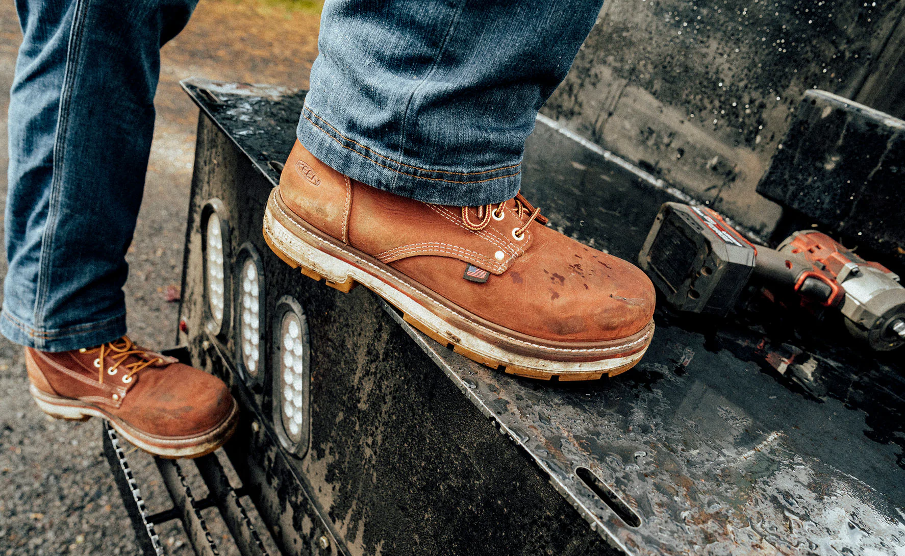Men's Liberty 6" Waterproof 90° Heel Boot (Soft Toe) | Bombay Brown/Gum - Image 7