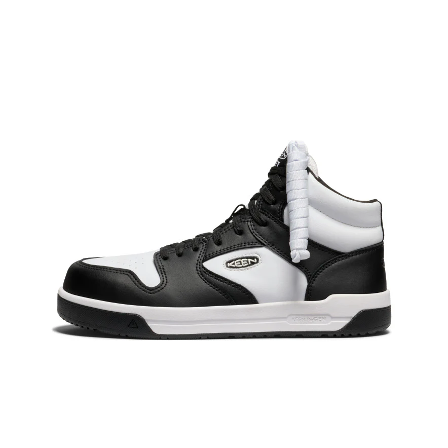 Men's Overton Mid Work Shoe (Carbon Toe) | Star White/Black - Image 4