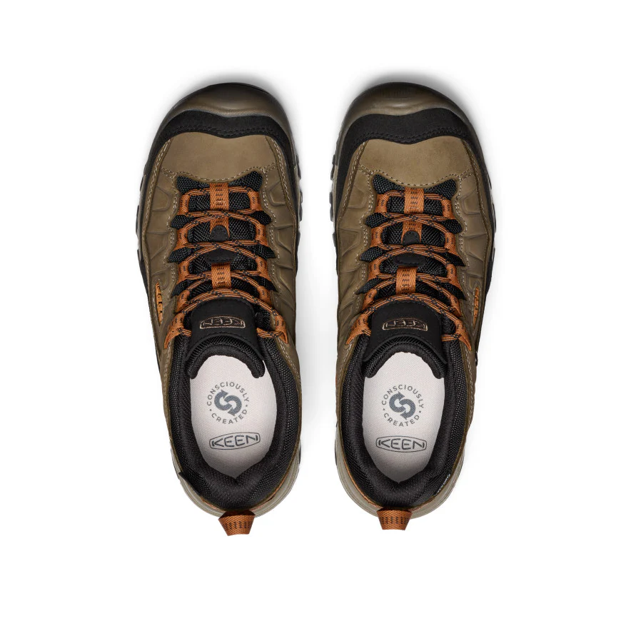 Men's Targhee IV Wide Waterproof Hiking Shoe | Sea Turtle/Roasted Pecan - Image 4