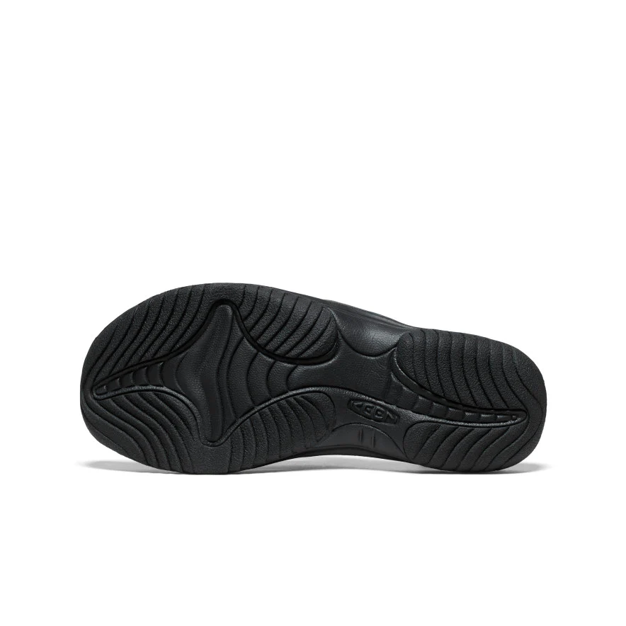 Men's Waimea Leather Flip-Flop | Black/Black - Image 6
