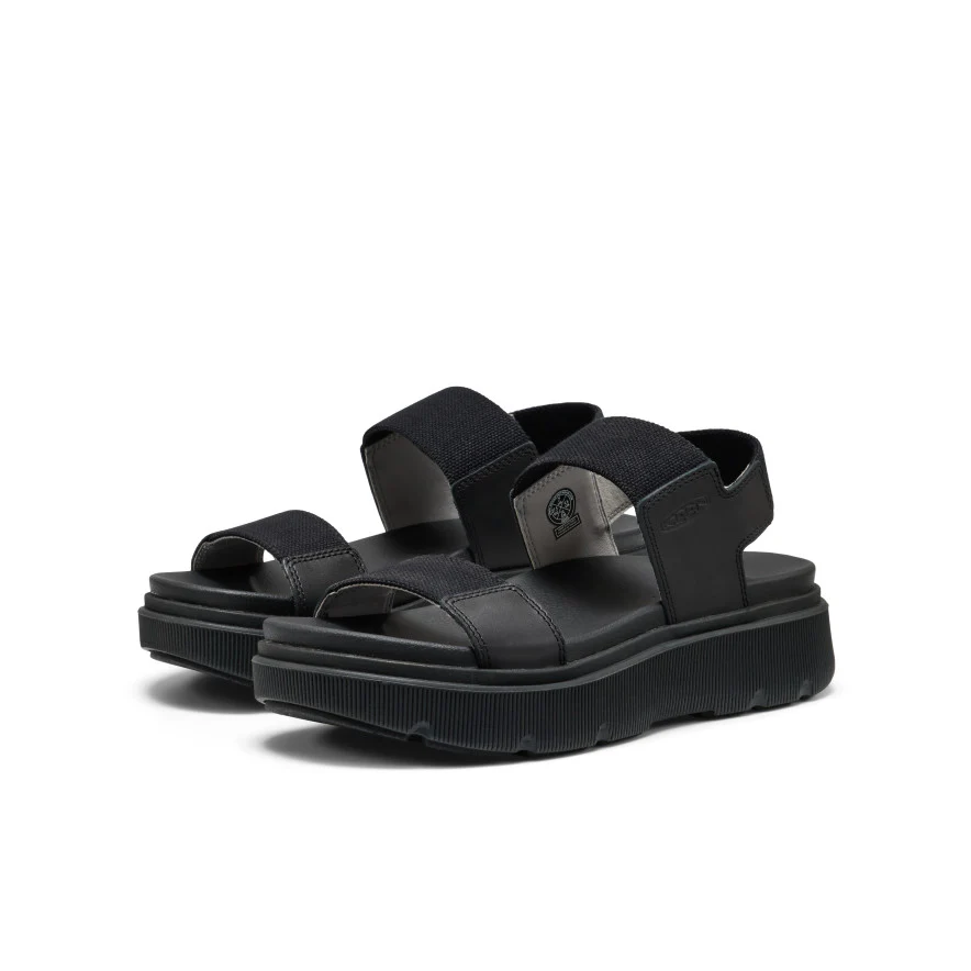 Women's Elle Mila Backstrap Sandal  |  Black/Black - Image 2