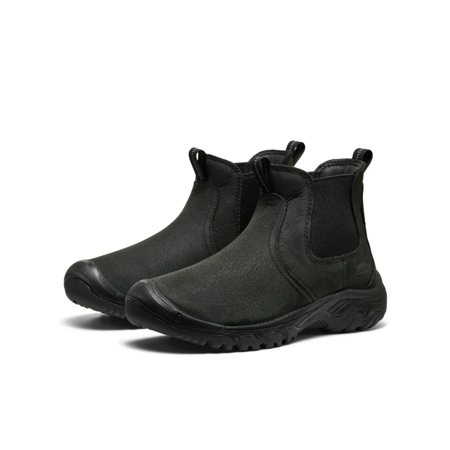 Women's Greta II Waterproof Chelsea | Black/Black - Image 2