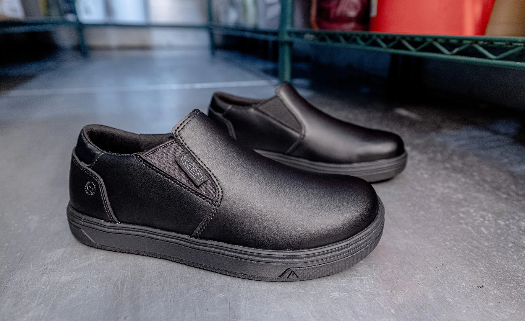 Women's Kenton Shift WTX Work Shoe (Soft Toe) | Black/Black - Image 7