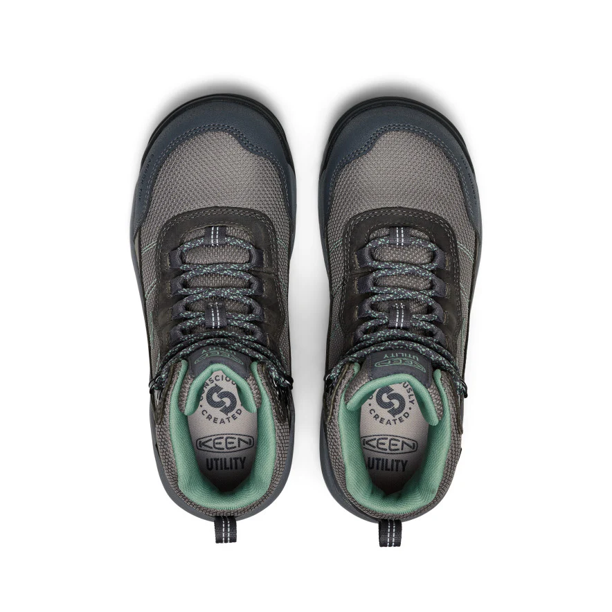Women's Skokie Waterproof Work Boot (Carbon Toe) | Magnet/Black - Image 4