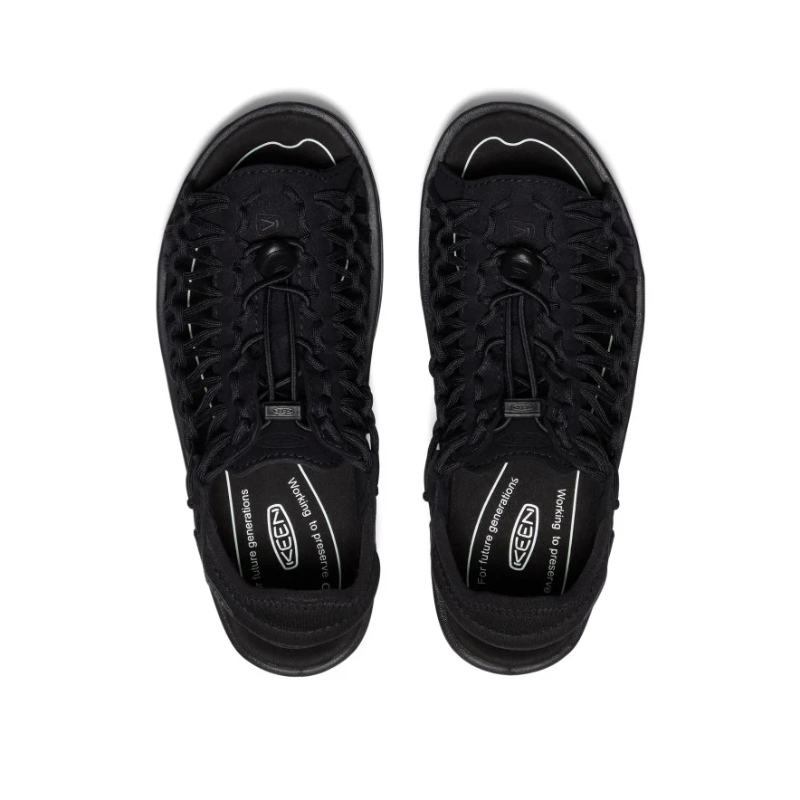 Women's UNEEK II Open-Toe Sneaker  |  Black/Black - Image 4